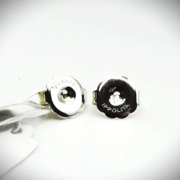IPPOLITA Wonderland Lollipop Sterling Silver & Faceted Black Onyx Stud Earrings